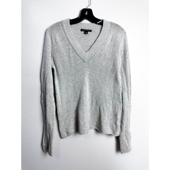 Banana Republic Angora Wool Blend V Neck Sweater Beige Womens XS - Picture 1 of 6